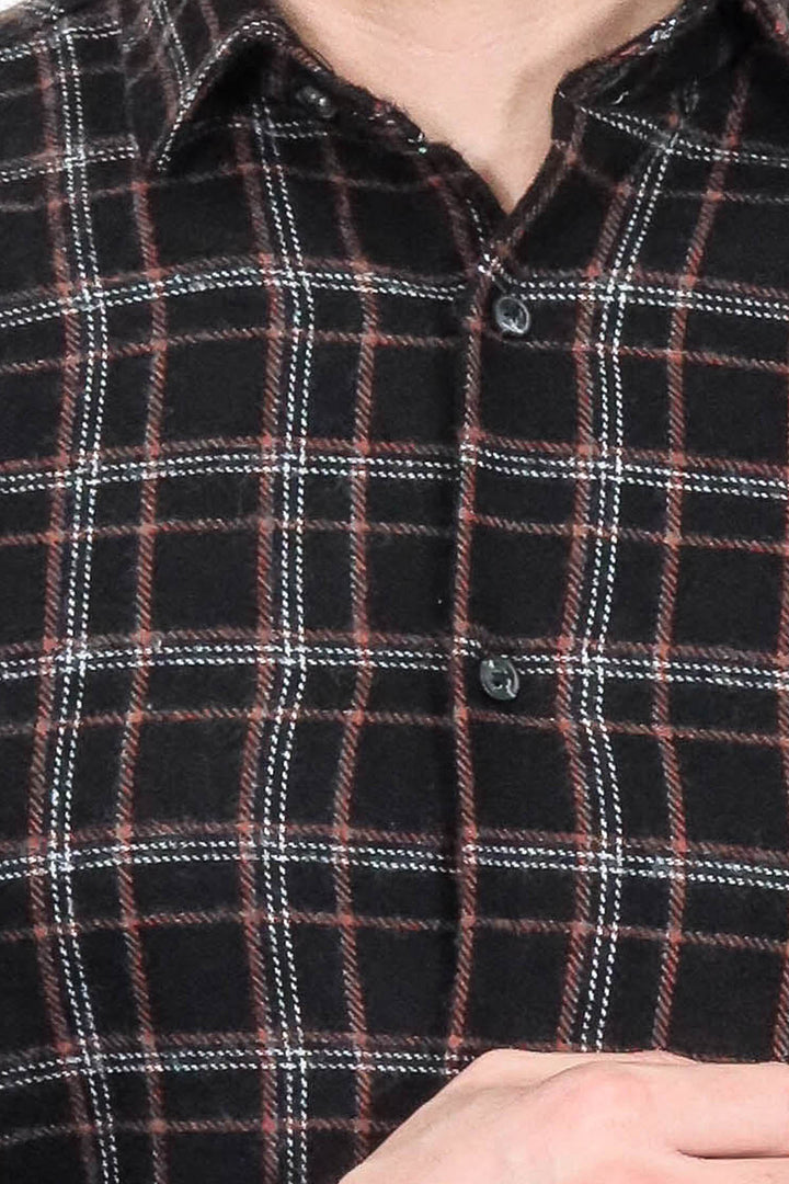 Chemise Bûcheron Homme Noir à Carreaux - Wessi