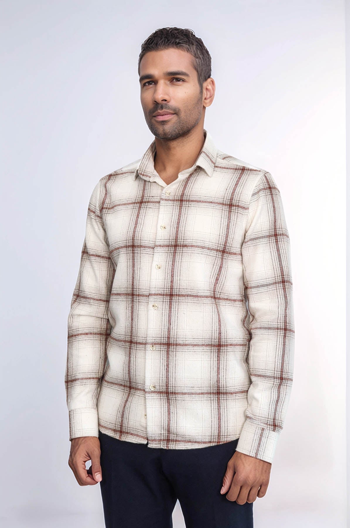Plaid Light Brown Men Lumberjack Shirt - Wessi – Wessi - Discover