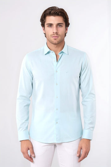 Рубашка Oxford Patterned Green - Wessi