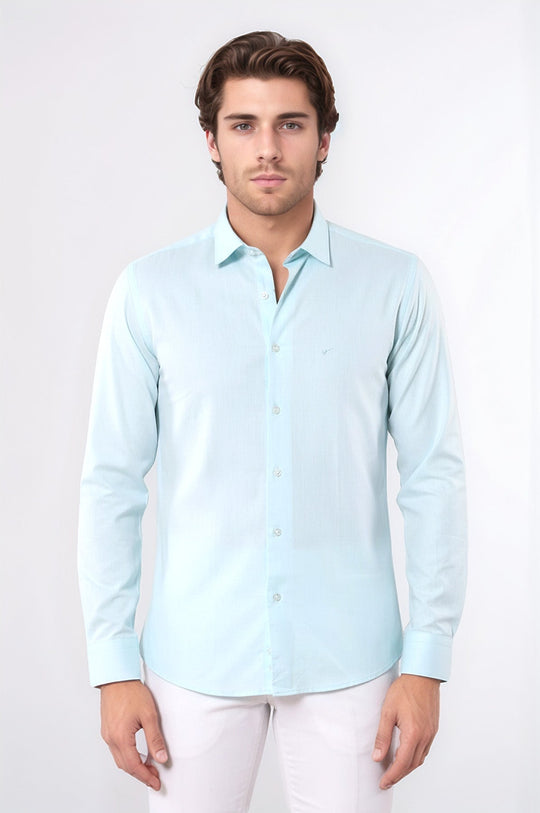 Рубашка Oxford Patterned Green - Wessi