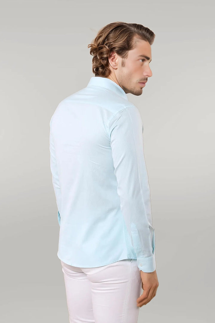 Chemise Oxford verte à motifs - Wessi