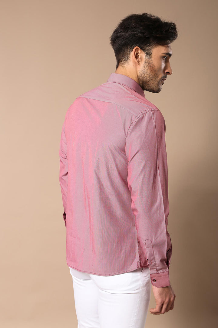 Camicia da uomo bordeaux | Wess