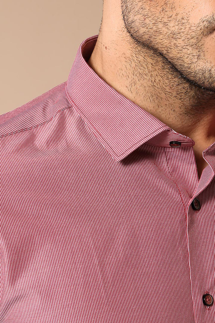Camicia da uomo bordeaux | Wess