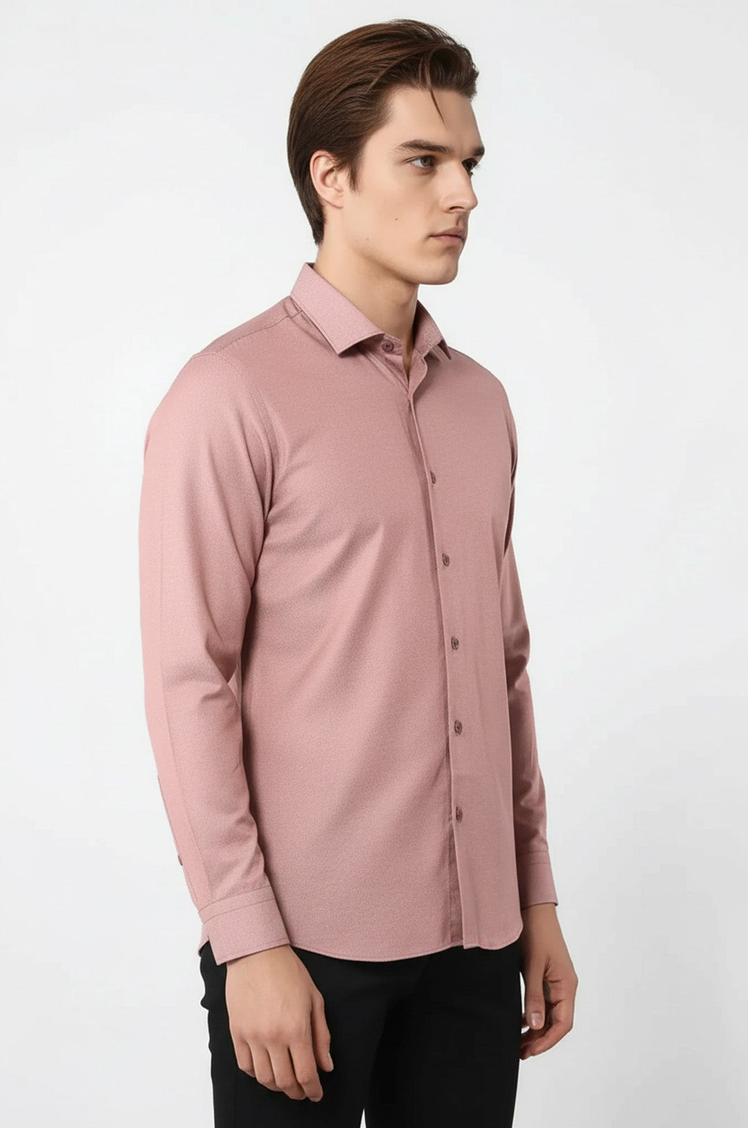 Dot Patterned Brown Shirt | Wessi - Wessi