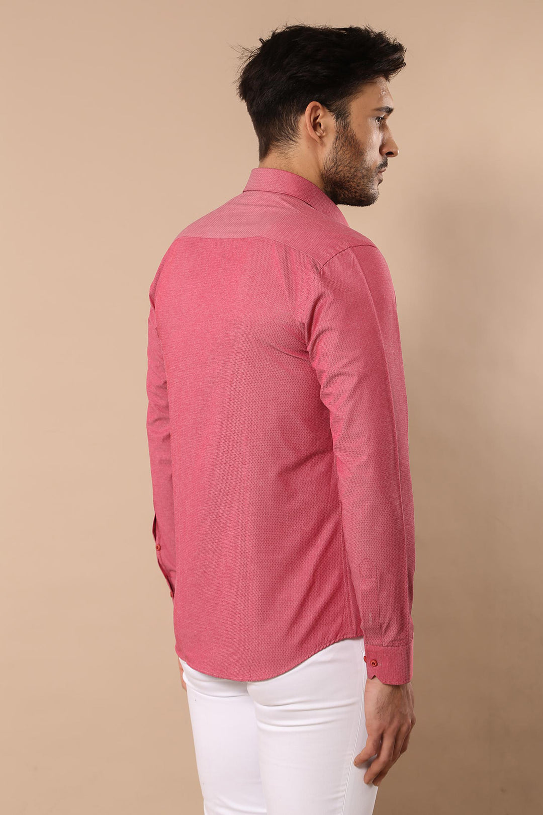 Dot-Patterned Pink Shirt | Wessi