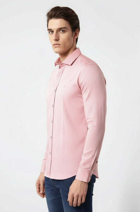 Pink Cotton Shirt for Men | Wessi