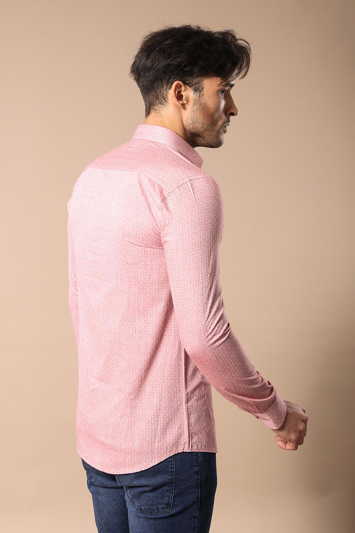 Camisa de algodón rosa para hombre | wess