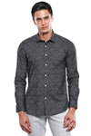 Patterned Smoked Long Sleeve Shirt | Wessi