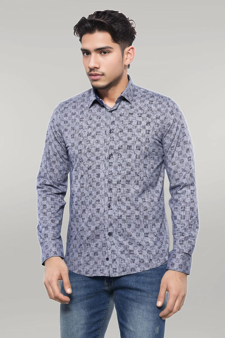 Patterned Long Sleeve Shirt | Wessi