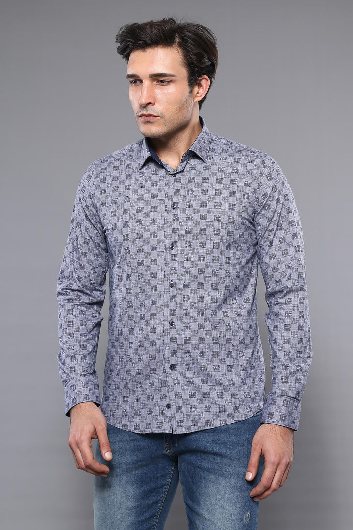 Camisa estampada de manga larga | wess