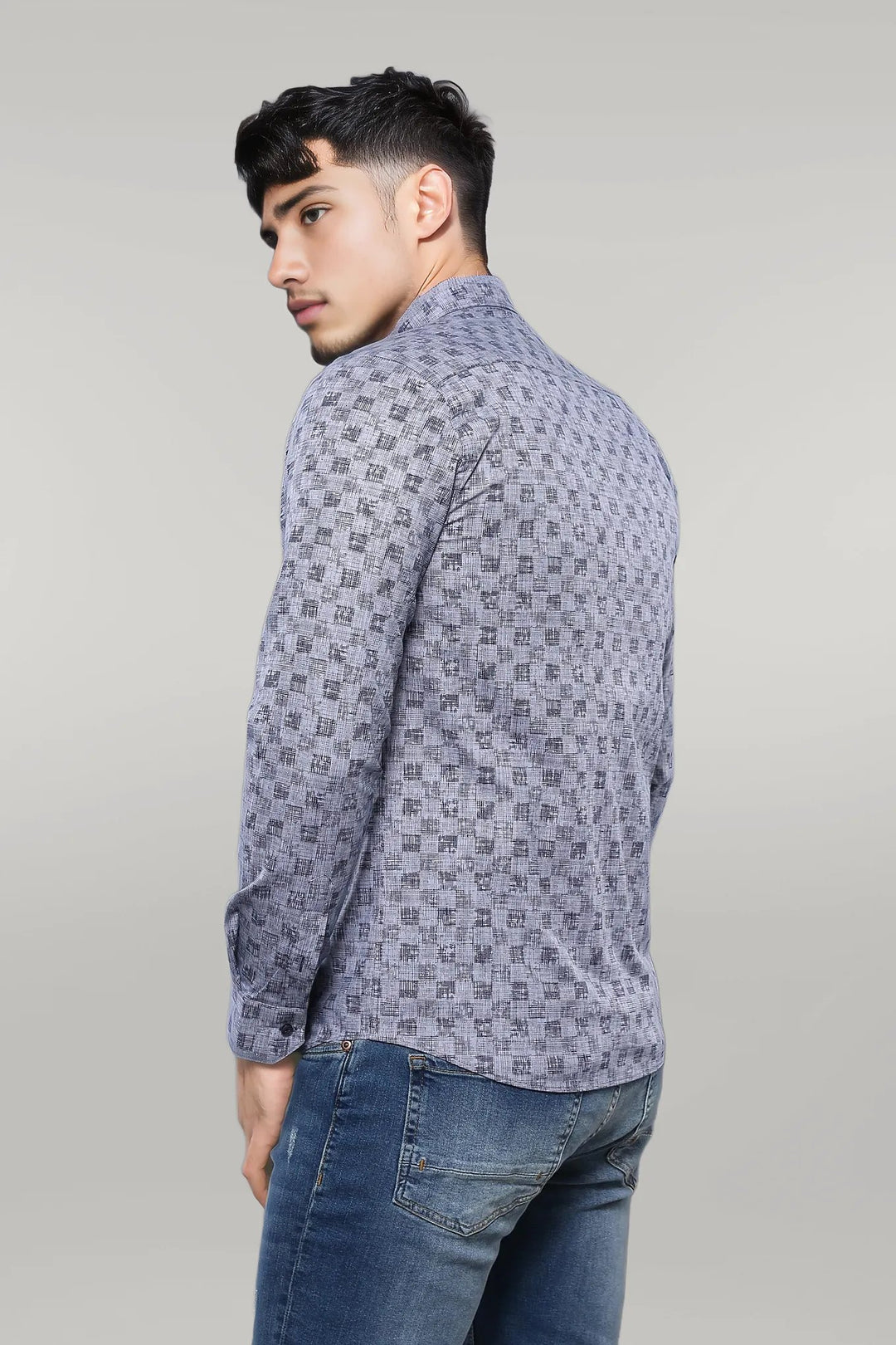 Patterned Long Sleeve Shirt | Wessi