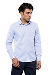 Dot Patterned Casual Blue Shirt | Wessi - Wessi