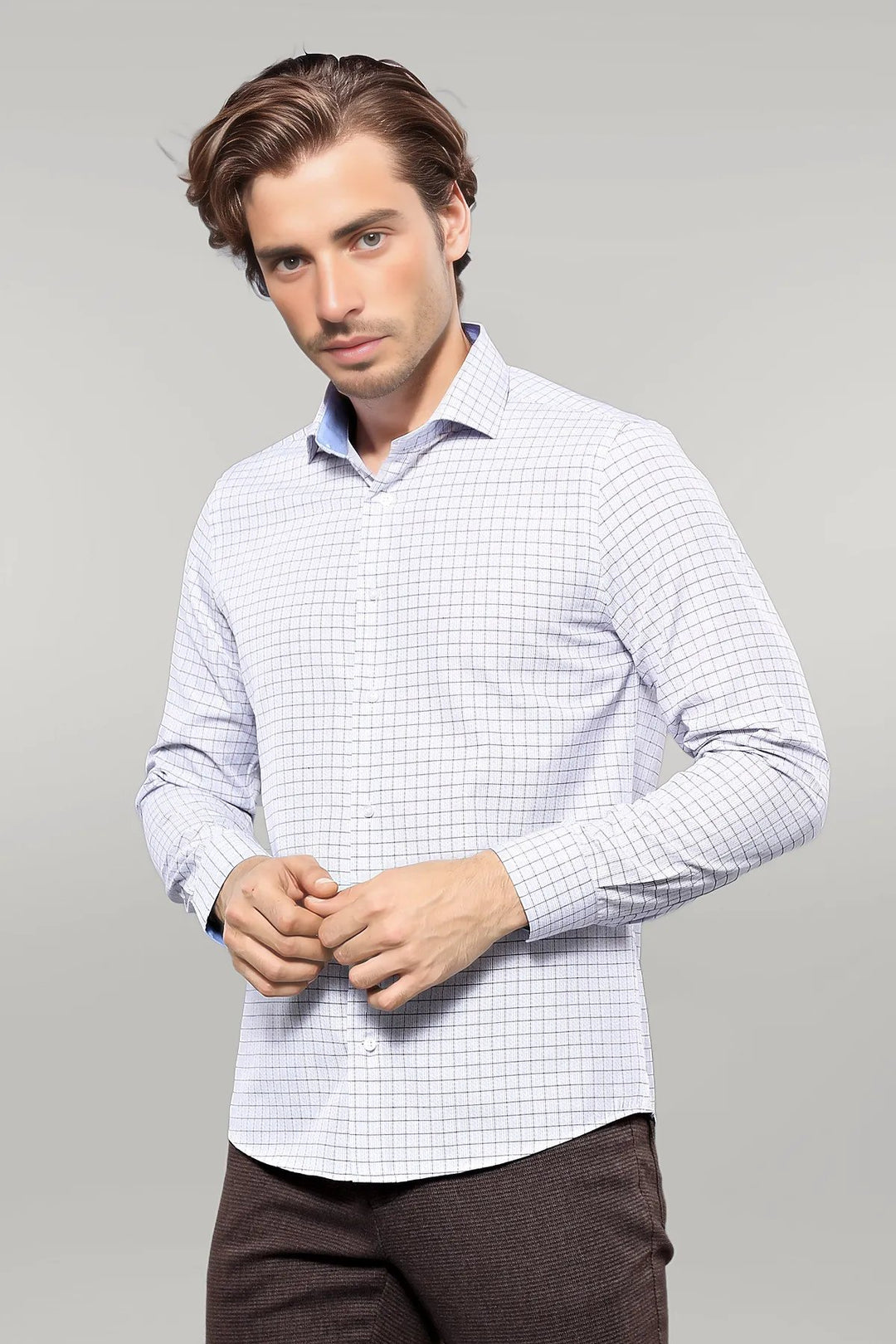 Plaid Blue Men's Shirt | Wessi