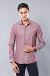 Camisa a cuadros burdeos de corte entallado | wess