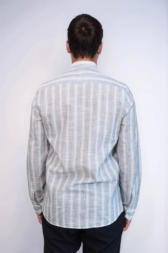 Camicia da uomo a righe blu | Wess