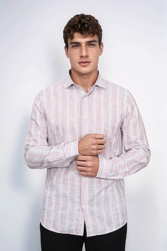 Рубашка в светлую красную клетку - Wessi