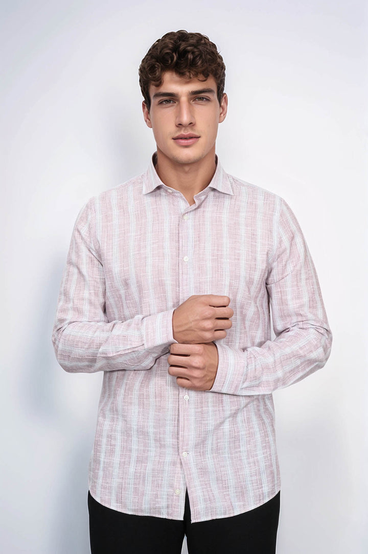 Light Red Checked Shirt - Wessi