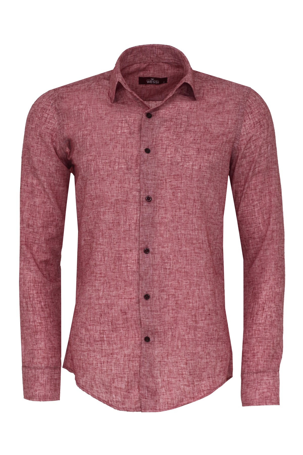 Camisa bordo hombre best sale