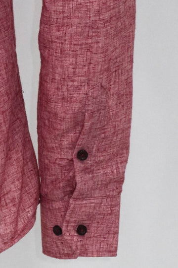 Camisa Hombre Slim Fit Estampada Burdeos - Wessi