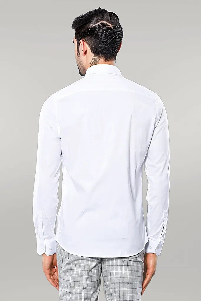 Camisas Primark Long Sleeve Regular Fit Hombre Blancos De Camisa