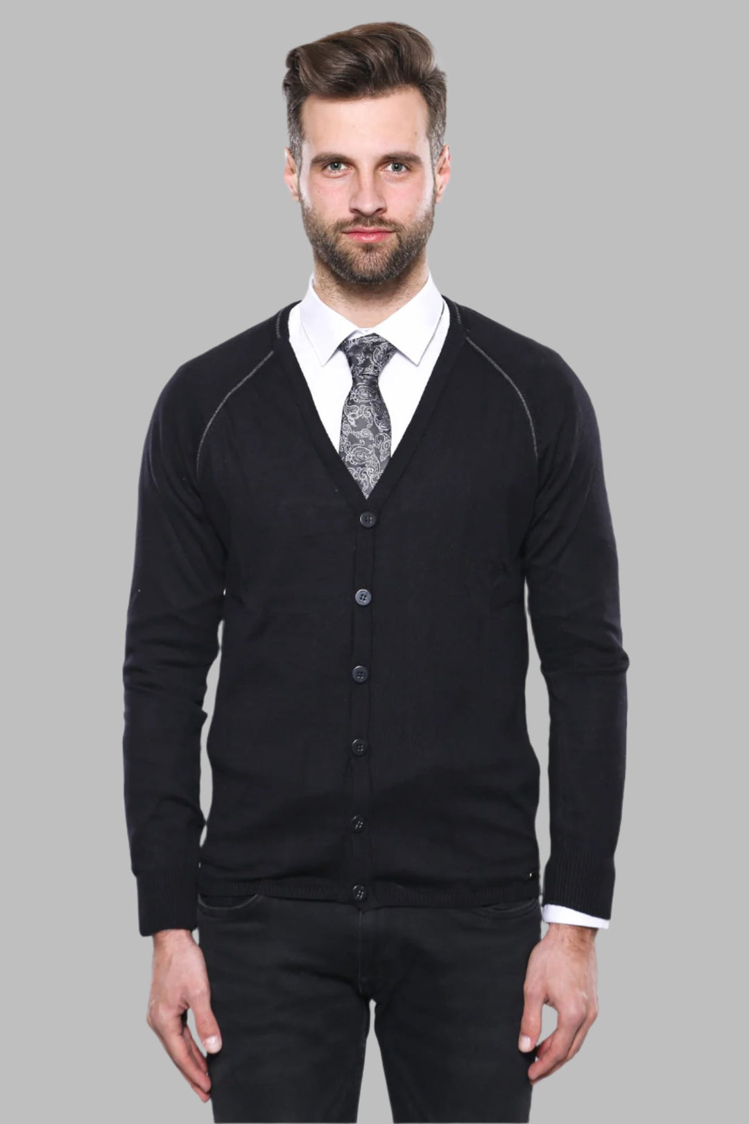 Black Cotton Knitwear - Wessi