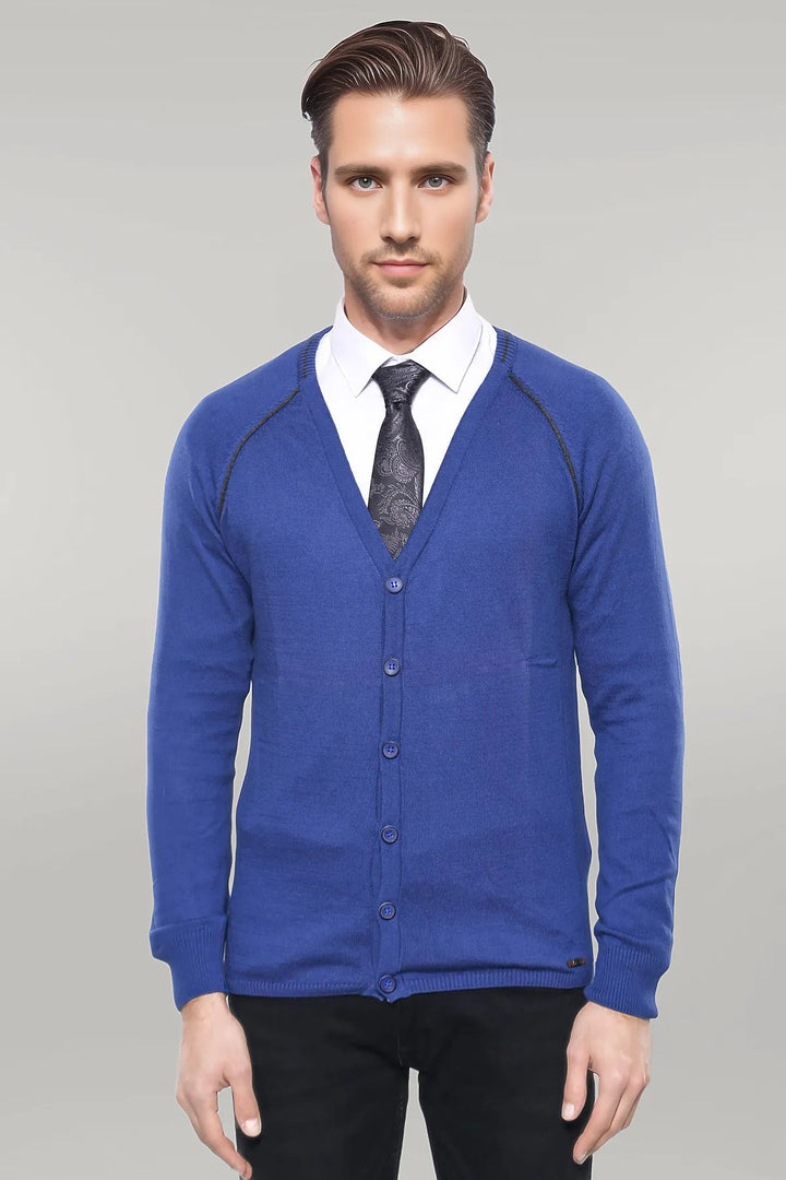 Indigo Cotton Men's Knitwear - Wessi