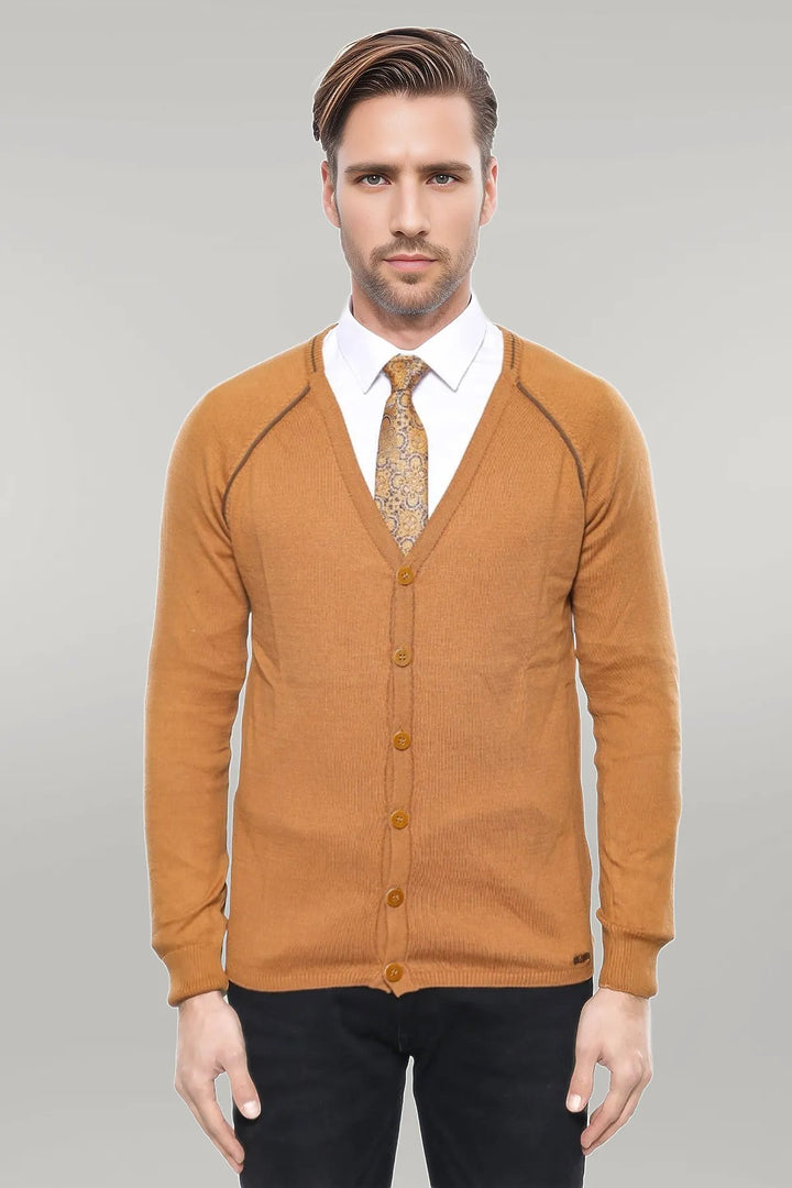 Tawny Men's Cardigan Sweater | Wessi