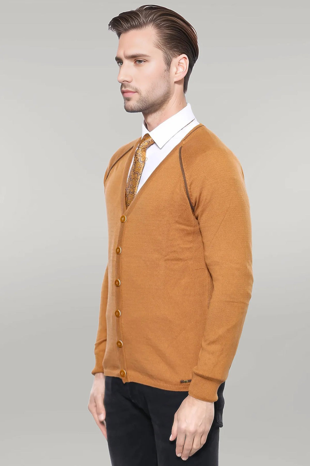 Tawny Men's Cardigan Sweater | Wessi