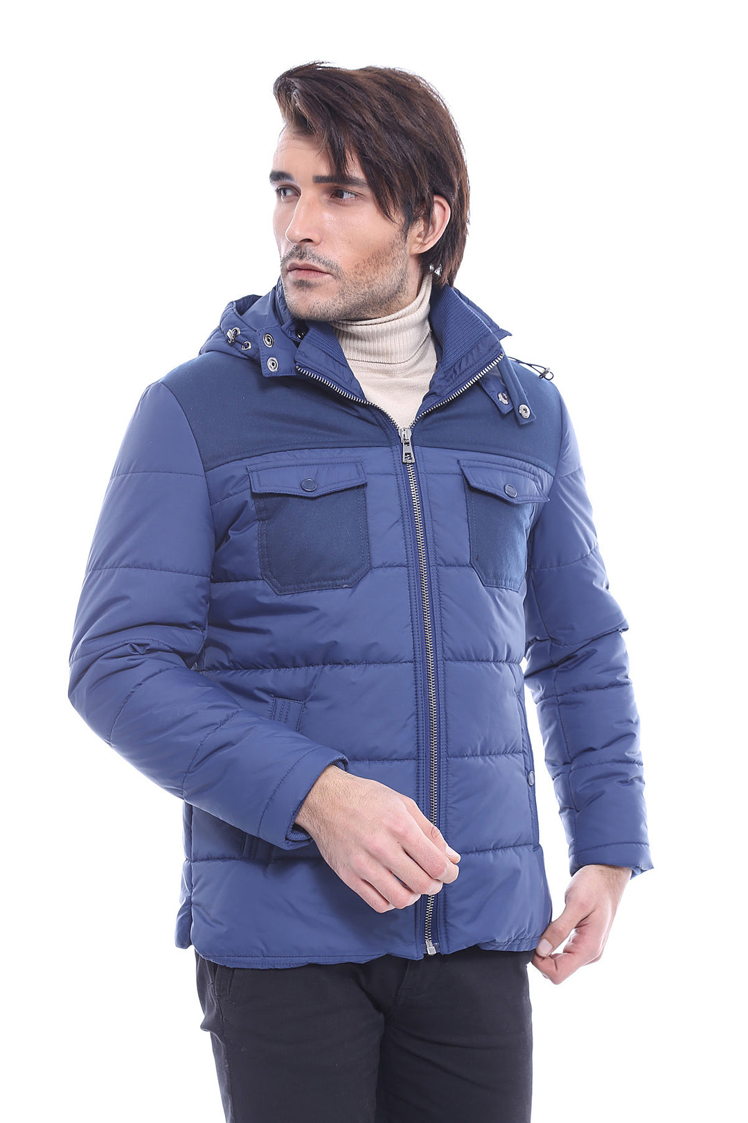 Cappotto da uomo blu navy Puffer - Wessi
