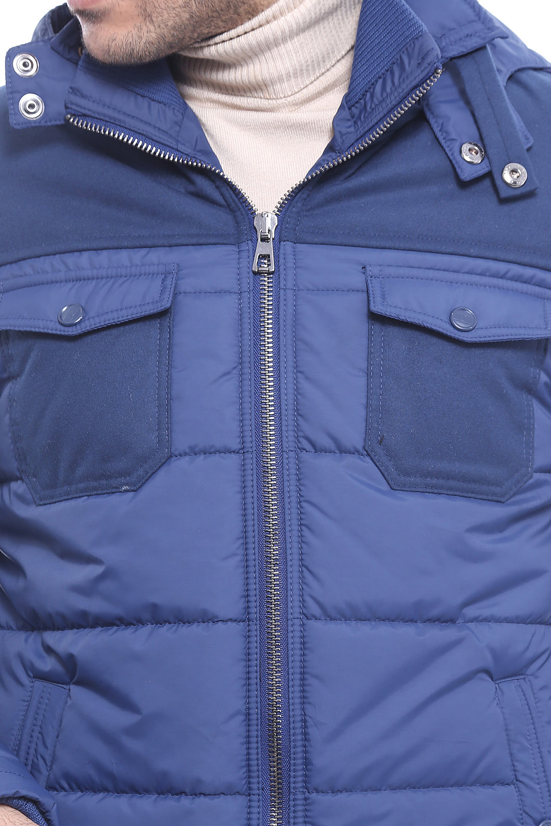 Cappotto da uomo blu navy Puffer - Wessi