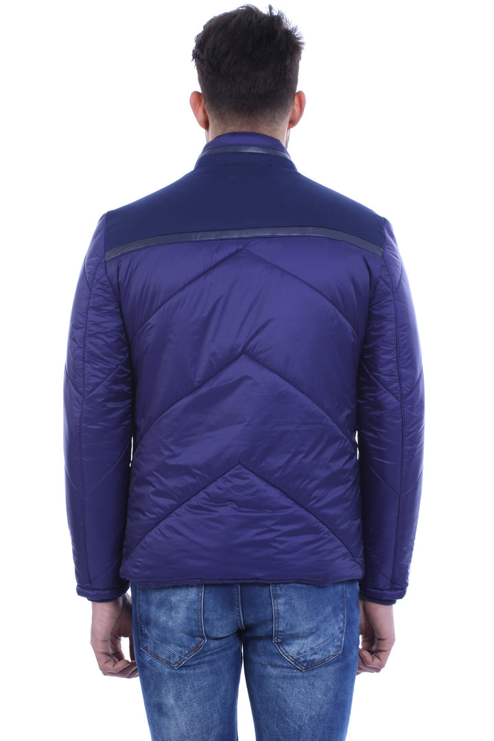 Blue Quilted Down Coat - Wessi