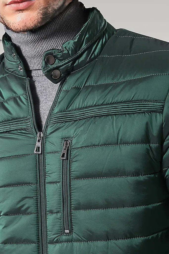 Abrigo de plumón verde para hombre - Wessi