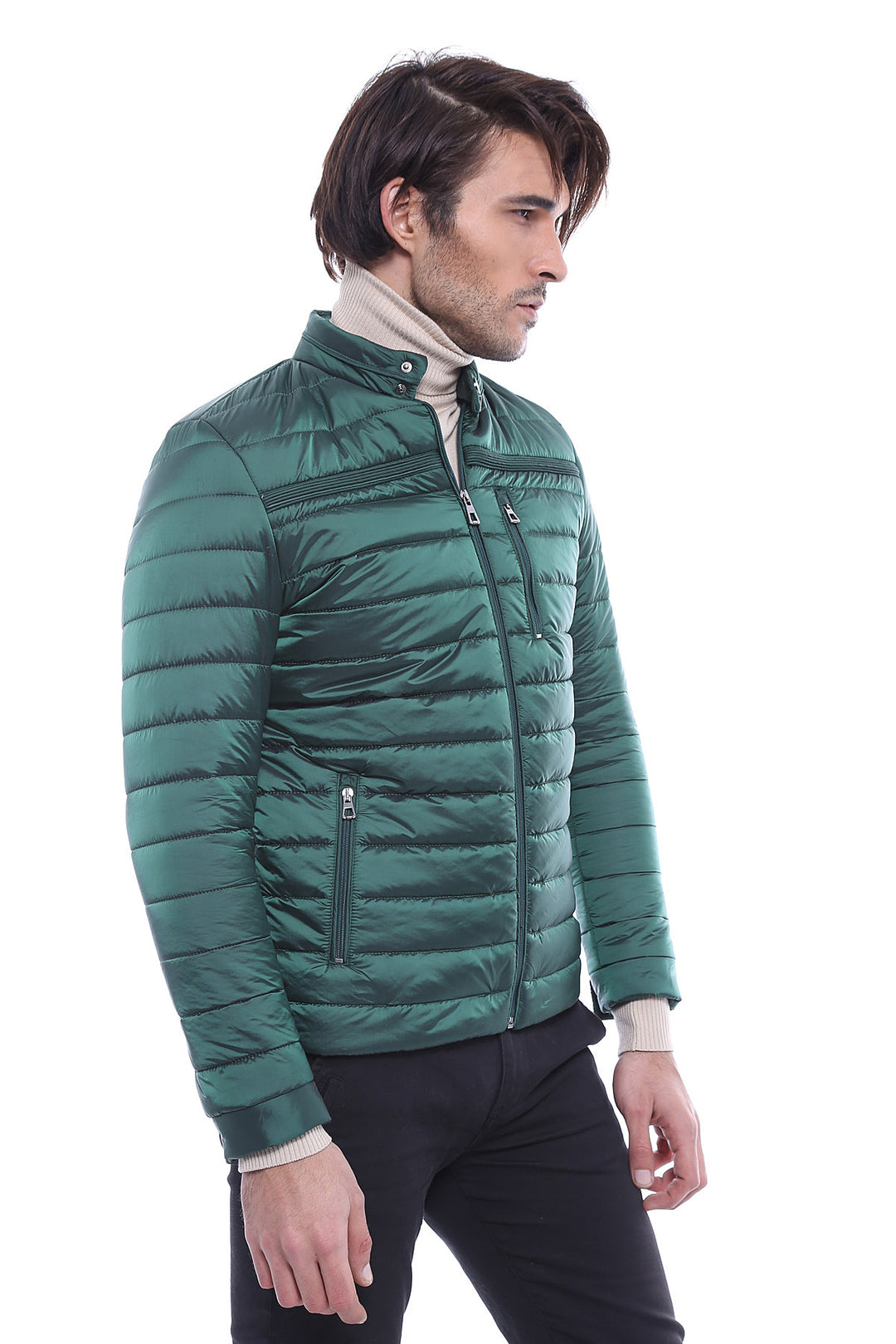 Green Down Men Coat - Wessi