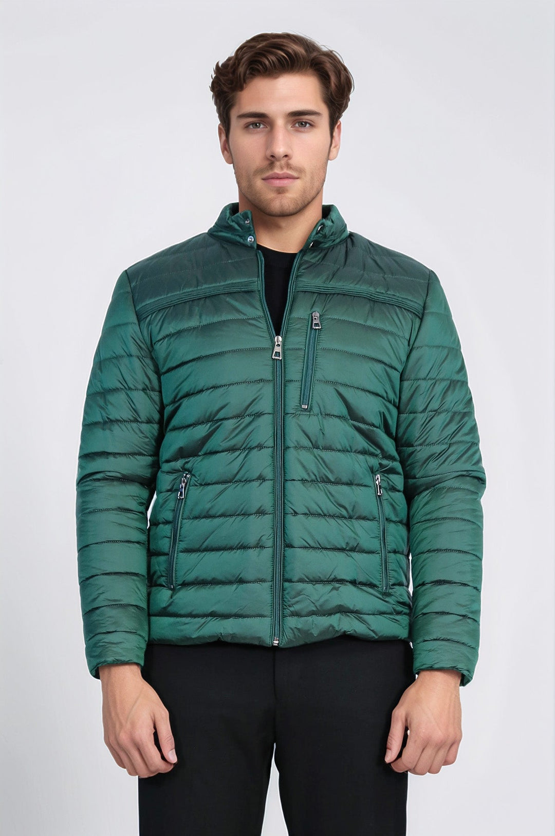 Green Down Men Coat - Wessi