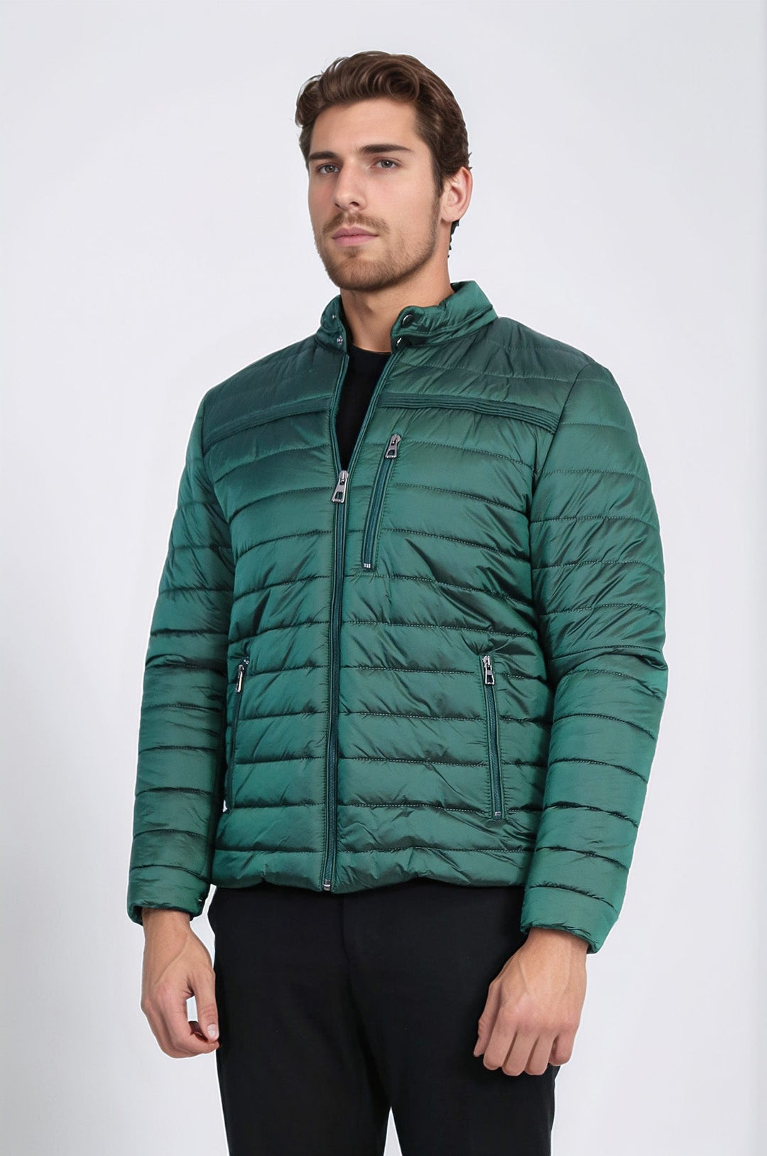Green Down Men Coat - Wessi