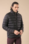 Chaqueta corta de plumas negra para hombre | wess
