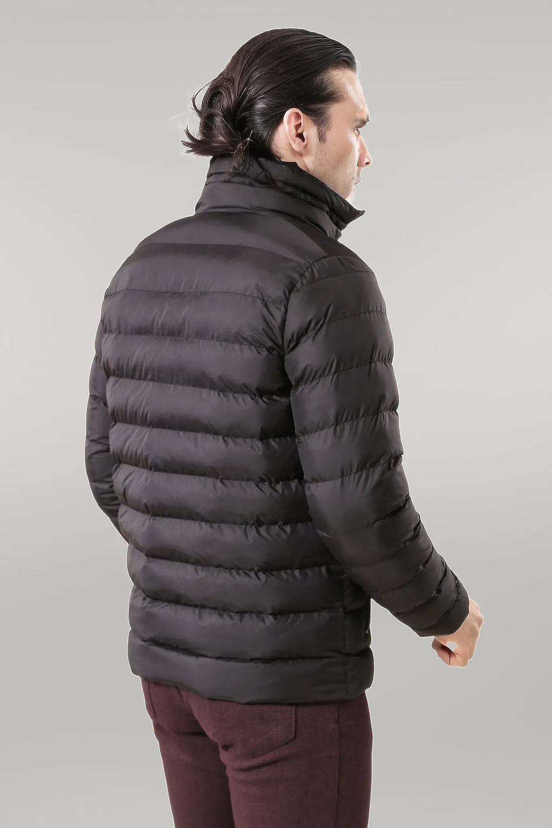 Black Short Men Down Jacket | Wessi