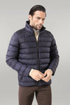 Giacca corta da uomo in piumino blu navy | Wess