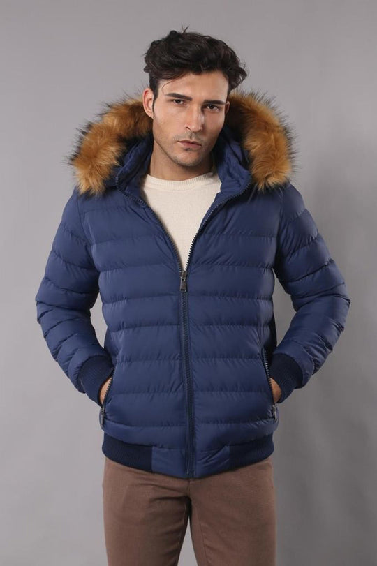 MANTEAU GONFLABLE AVEC CAPUCHE FOURRURE|WESSI