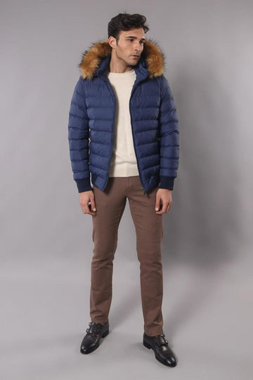 MANTEAU GONFLABLE AVEC CAPUCHE FOURRURE|WESSI