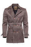 Double Breasted Beige Men Trenchcoat - Wessi