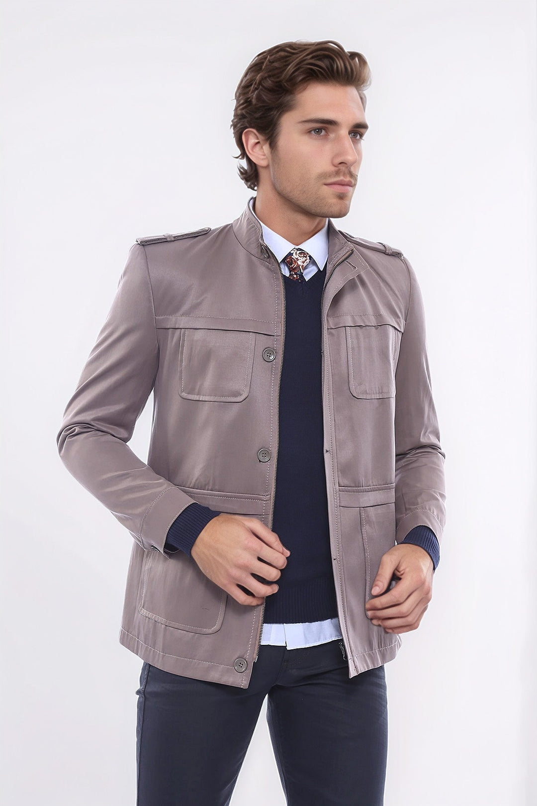Men's Beige Trench Coat | Wessi