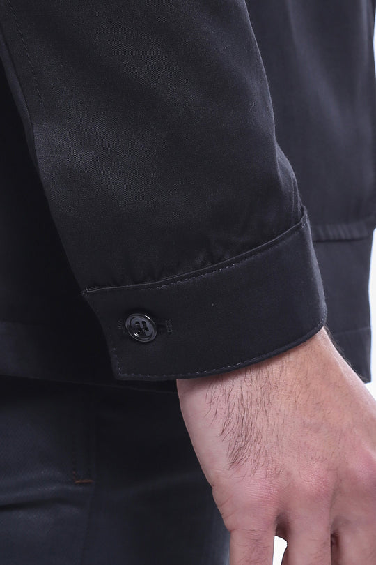 Cappotto corto nero semplice da uomo - Wessi