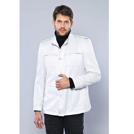 معطف خندق كريمي مزدوج الصدر - ويسي