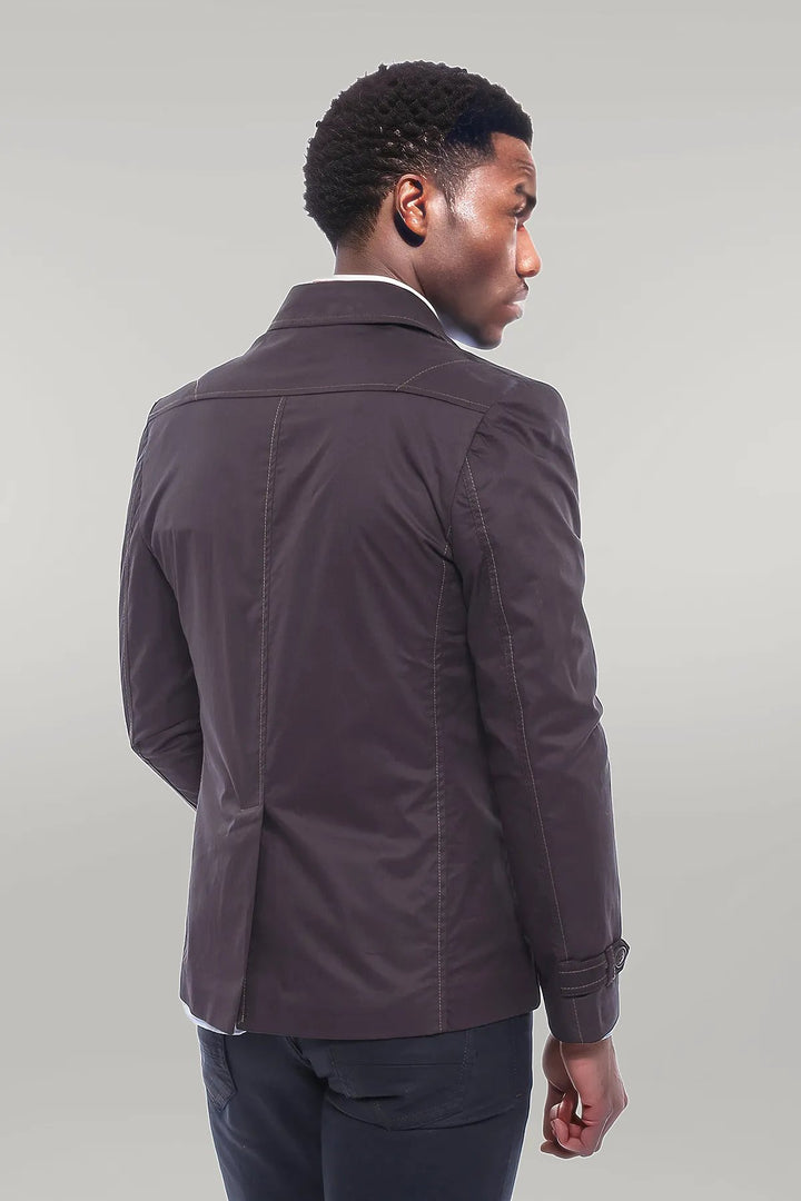 Manteau marron à 4 boutons - Wessi