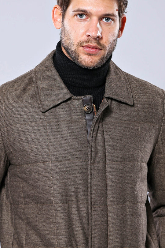 Borsa Tasca Trapuntata Con Cerniera Beige Cappotto-Wessi