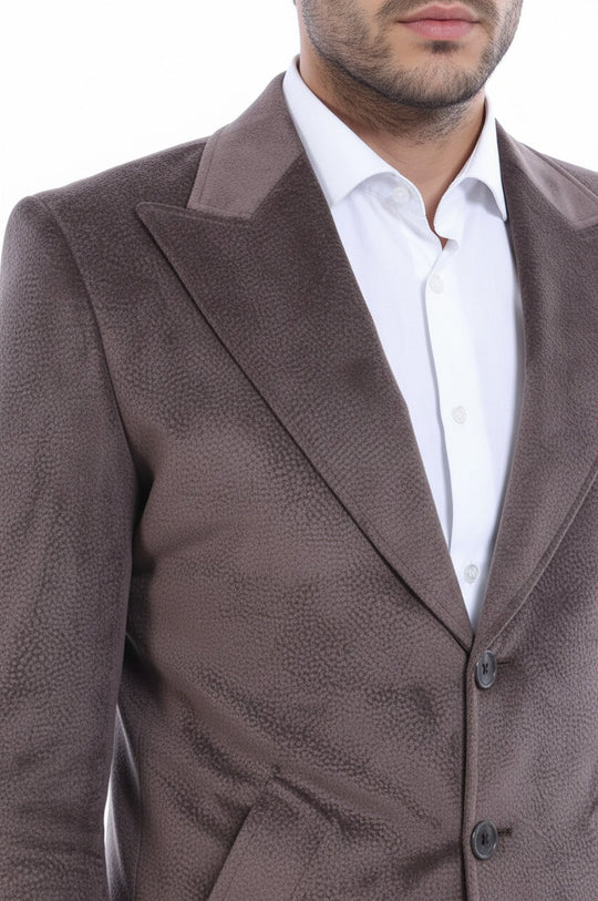 Manteau en vison à revers pointus pour homme - Wessi