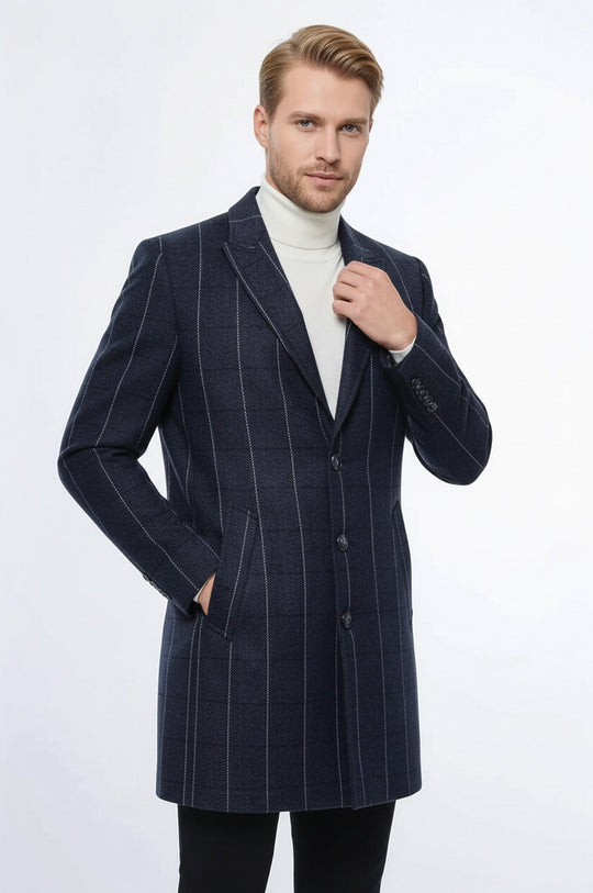 dress coats for men Mens Overcoat Mens Topcoat Mens Camel Wool Dress Coat Olive Green / Coat Size 52