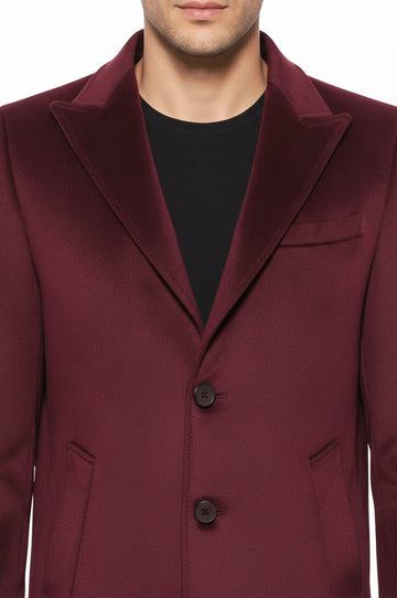 Manteau Long Bordeaux - Wessi