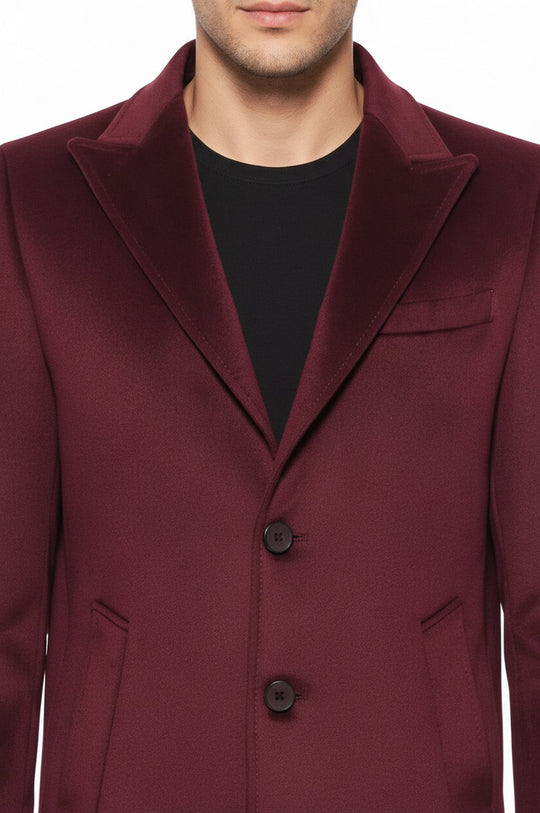 Manteau Long Bordeaux - Wessi